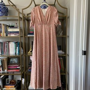 Gal Meets Glam Pink Floral Maxi Dress